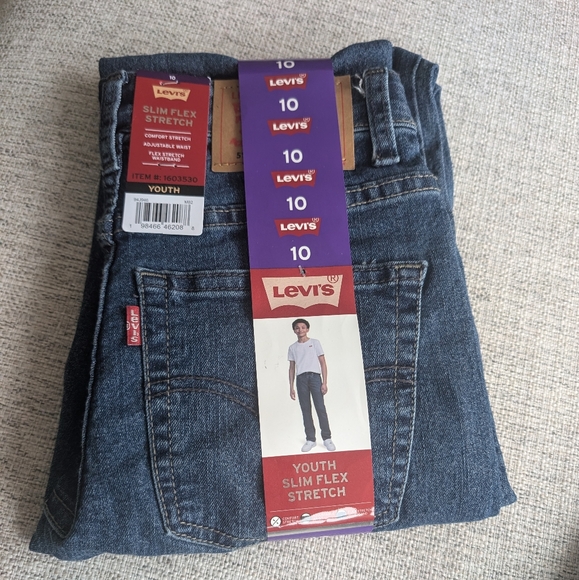 Levi's Slim Flex Stretch Jeans - Dark Blue - Picture 1 of 5